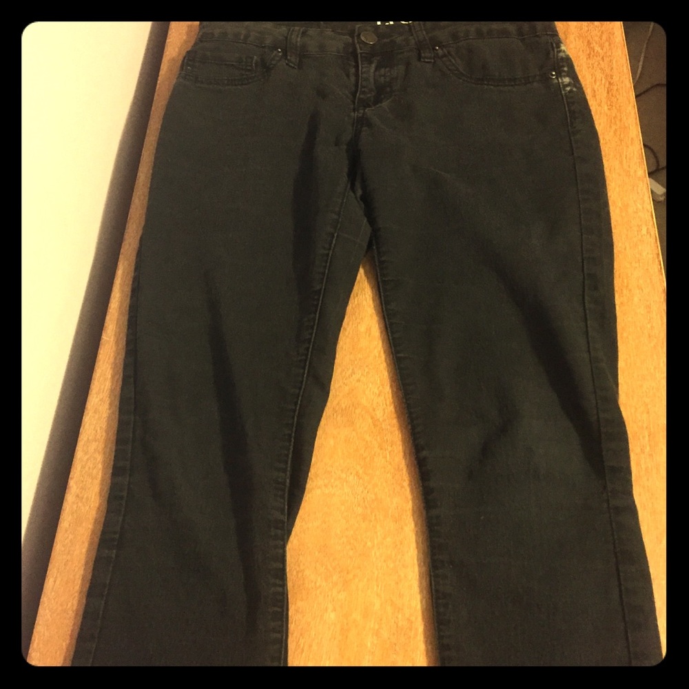 YMI Cropped Black Jeans